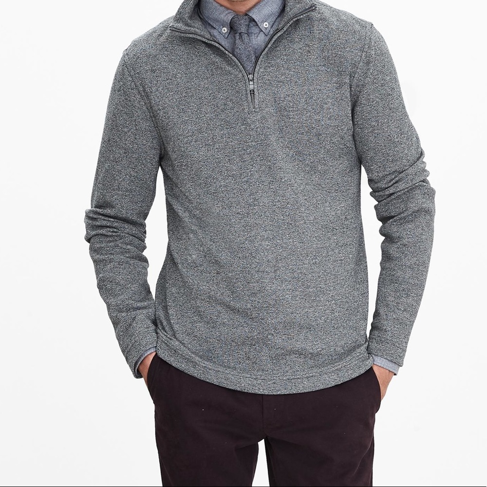 Banana republic Cabinware wool 1/2 zip sweater